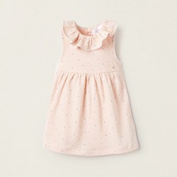 FLORAL DRESS FOR NEWBORN, CORAL