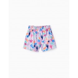 BABY GIRL'S COTTON SHORTS 'NAVY', LILAC