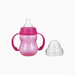 TRITAN PINK LEARNING CUP 240ML NUBY 6M+
