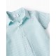 STRIPED SHIRT FOR BABY BOYS, GREEN/WHITE