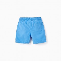 COTTON SHORTS FOR BABY BOYS, BLUE