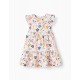FLORAL COTTON DRESS FOR BABY GIRL, MULTICOLOR