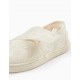 ESPADRILLES WITH ENGLISH EMBROIDERY FOR GIRL, WHITE