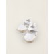 ESPADRILLES WITH ENGLISH EMBROIDERY FOR NEWBORN GIRLS, WHITE