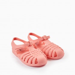 GIRL'S RUBBER SANDALS 'JELLYFISH', PINK