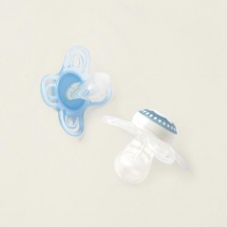 PACK 2 PERFECT START BLUE MAM 0-2M+ PACIFIERS