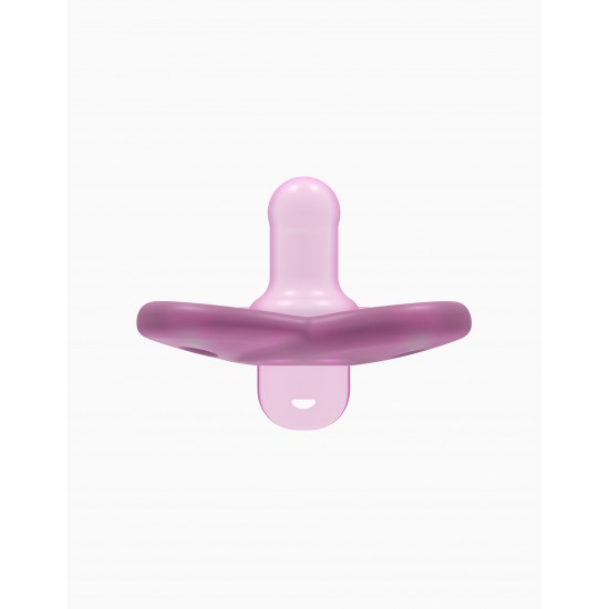 2 SOOTHIE SILICONE PACIFIERS PHILIPS AVENT PINK 0-6M