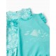 PACK 2 COTTON DRESSES FOR BABY GIRLS 'SEA FRIENDS', TURQUOISE