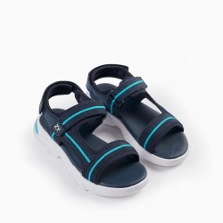 SPORTS SANDALS WITH STRAPPY FOR BOYS 'SUPERLIGHT', BLUE