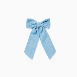  BABY & GIRL FABRIC BOW INDENT, BLUE