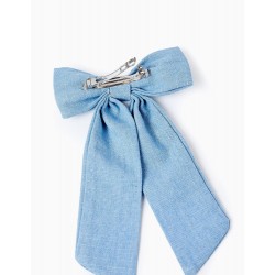  BABY & GIRL FABRIC BOW INDENT, BLUE