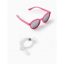 FLEXIBLE SUNGLASSES WITH UV PROTECTION FOR GIRL, PINK