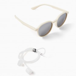 FLEXIBLE SUNGLASSES WITH UV PROTECTION FOR GIRL, WHITE