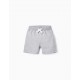 COTTON SHORTS FOR BABY BOYS, GREY