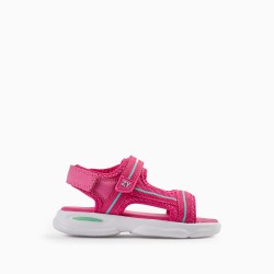 BABY GIRL'S STRAPPY SANDALS 'SUPERLIGHT', PINK