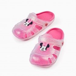 CLOGS SANDALS FOR GIRLS 'MINNIE - ZY DELICIOUS', TRANSPARENT/PINK