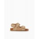 LEATHER SANDALS FOR BABY BOY, BEIGE