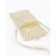 PEARL CELL PHONE BAG FOR BABY AND GIRL, WHITE