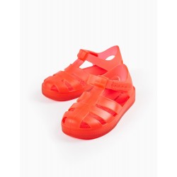 BABY RUBBER SANDALS 'ZY JELLYFISH', RED
