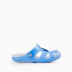 CLOGS SANDALS FOR BABY BOYS 'BALLENA - DELICIOUS', BLUE/WHITE