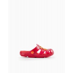 CLOGS SANDALS FOR BABY GIRL 'FLOR - DELICIOUS', RED