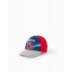 COTTON CAP FOR BOYS 'SPIDER-MAN', RED/GREY