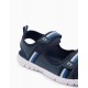 STRAPPY SANDALS FOR BOYS, BLUE/WHITE