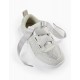 SNEAKERS WITH RHINESTONES FOR GIRLS 'SUPERLIGHT', GRAY