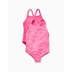 2 SWIMSUITS FOR BABY GIRL 'CONCHAS', PINK