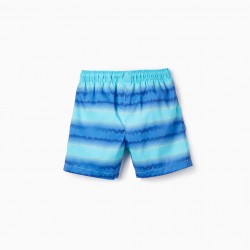 2 SWIMMING TRUNKS FOR BOYS, YELLOW/BLUE