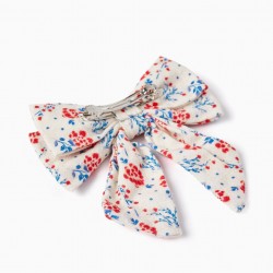 HOOK AND LOOP FOR BABY AND GIRL 'FLORAL', BEIGE/BLUE/RED