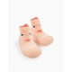 STEPPIES BABY SOCK SLIPPERS 'CHICK', CORAL