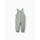 COTTON TWILL OVERALLS FOR BABY BOYS, GREEN