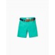 TWILL CHINO SHORTS WITH BELT FOR BOYS 'SHORTS', GREEN