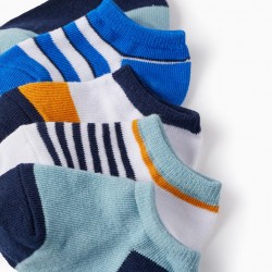 PACK OF 5 PAIRS OF BABY BOY SHORT SOCKS 'STRIPED', MULTICOLOR