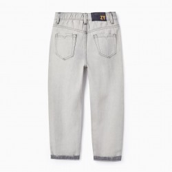 BOYS' JEANS 'BAGGY FIT', GREY