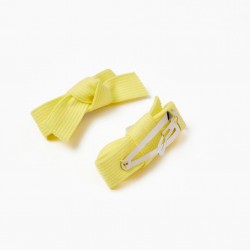 PACK 2 HOOKS FOR BABY AND GIRL, YELLOW