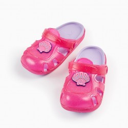 CLOGS SANDALS FOR GIRLS 'CONCHA - DELICIOUS', PINK/LILAC