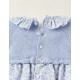 Combined Knitted Jumpsuit For Newborn, Blue