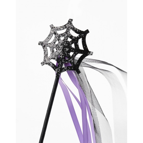 Magic Wand For Baby And Children, 'Halloween - Spider Web', Black