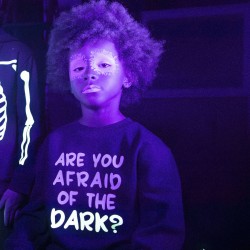 Glow In The Dark Sweatshirt For Children 'Halloween', Black
