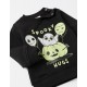 Cotton Sweatshirt for Baby Boy 'Halloween - Glow In The Dark', Black
