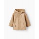 PARKA WITH HOOD FOR BABY BOY, BEIGE