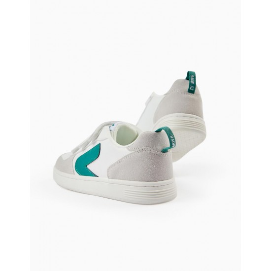 KIDS' TRAINERS 'ZY MOVE', WHITE/GREEN