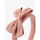 FABRIC HEADBAND WITH BOW FOR GIRLS, PINK