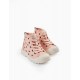 HIGH HEEL SNEAKERS FOR BABY GIRL 'MINNIE', PINK/WHITE/SILVER