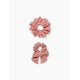 PACK OF 2 SCRUNCHIE HAIR TIES FOR BABY AND GIRL, PINK
