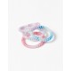 PACK OF 4 NON-MARKING HAIR TIES FOR BABY AND GIRL, MULTICOLOR
