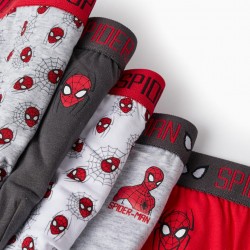 PACK OF 5 UNDERPANTS FOR BOYS 'SPIDER-MAN', RED/GREY/BLACK