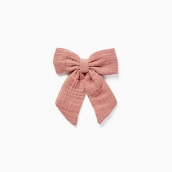 CROSS WITH BOW FOR BABY AND GIRL, PINK